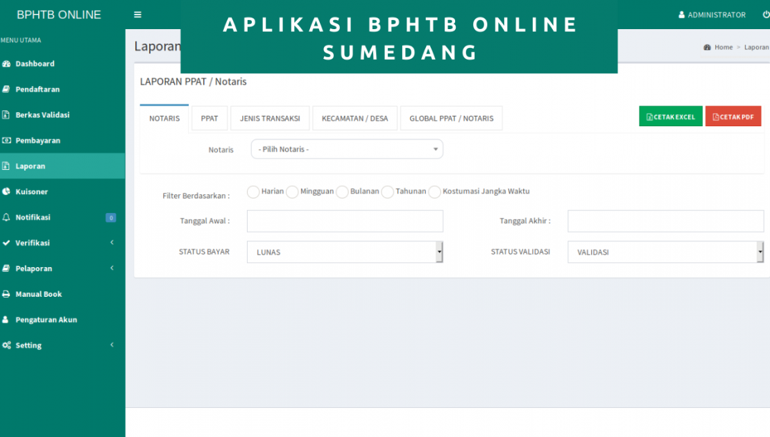Aplikasi bphtb online sumedang